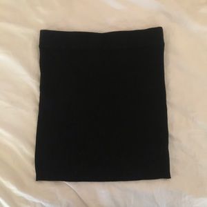 UNWORN RIBBED TUBE TOP/MINI SKIRT FREE PEOPLE